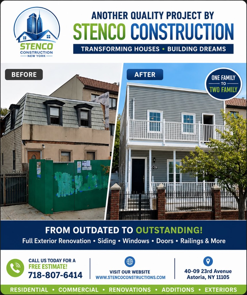 Astoria Conversion – Before and After, 40-09 23rd Avenue