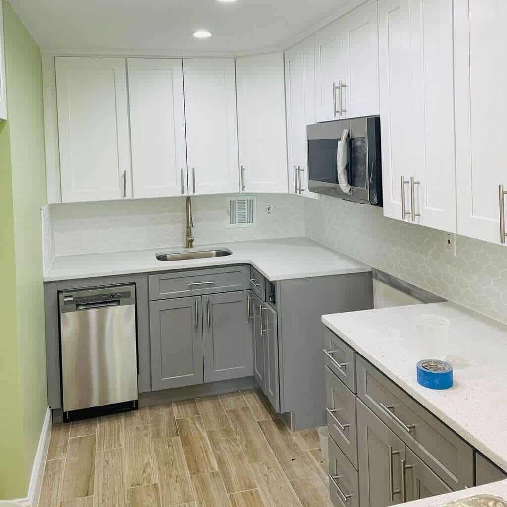 Modern White & Gray Kitchen Transformation