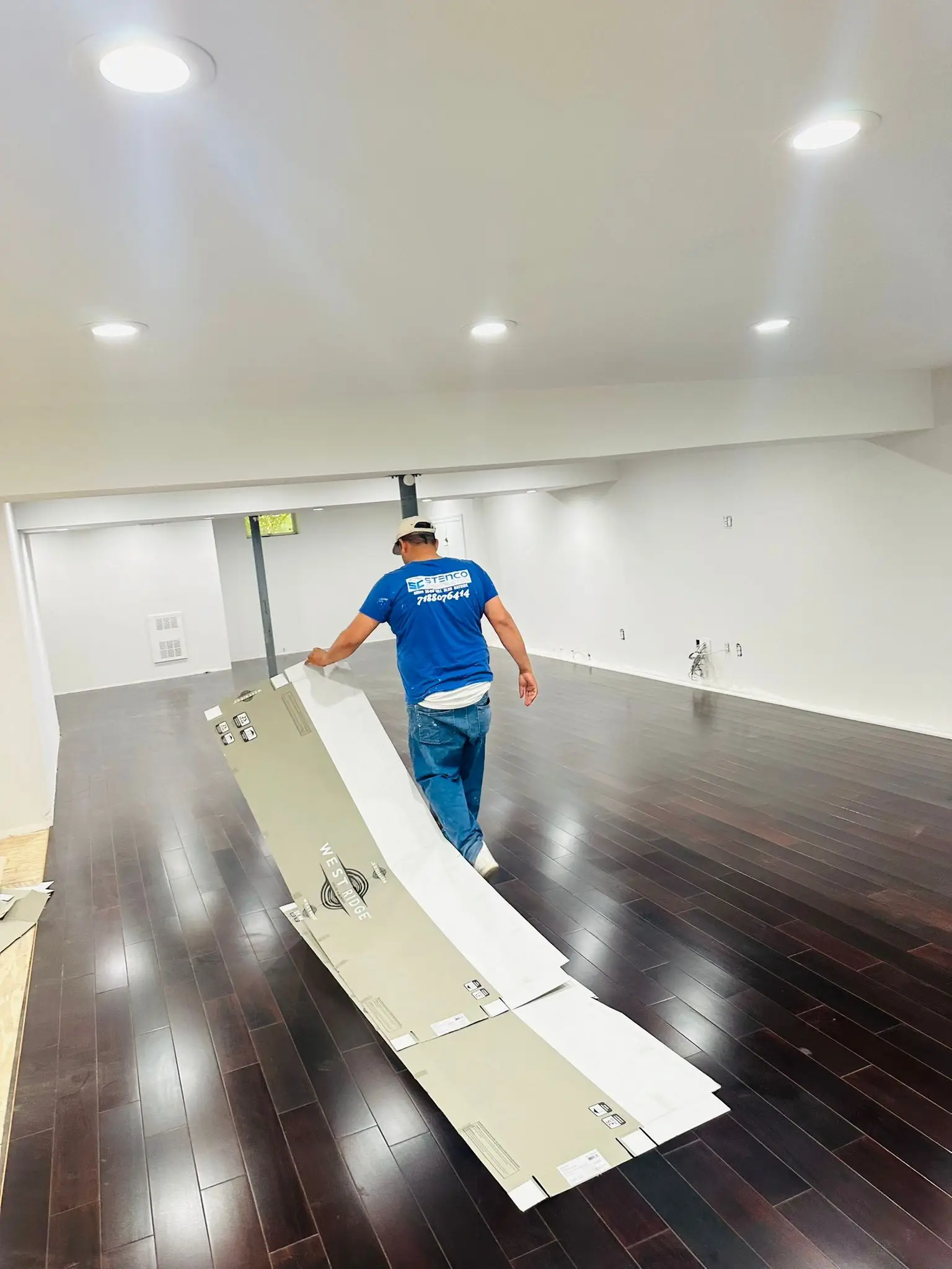 Dark Hardwood Flooring Upgrade for a Manhattan Interior