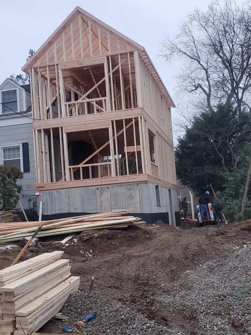 Multi-Level Home Framing & Structural Build