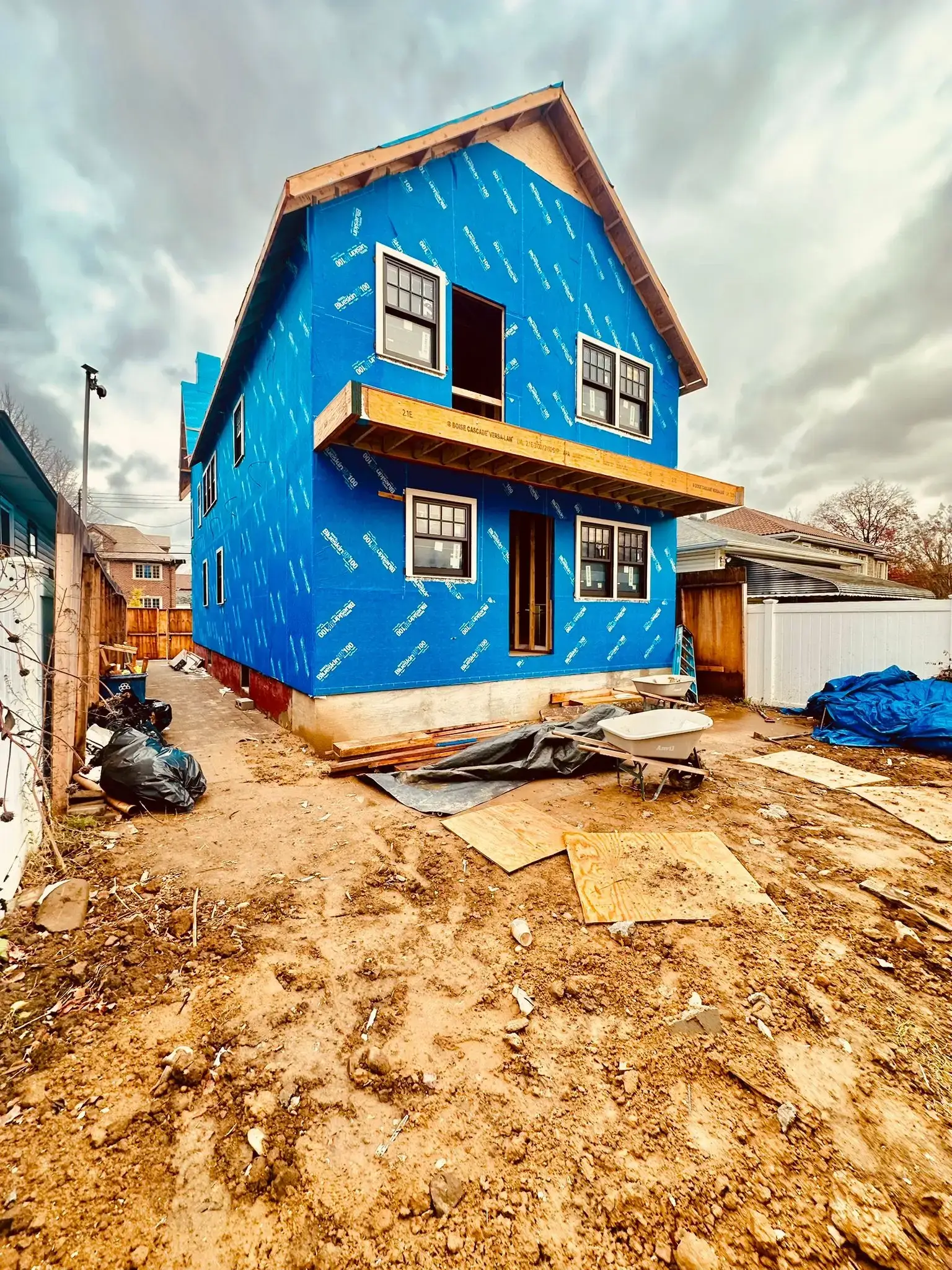 New Home Exterior Enclosure & Framing Project