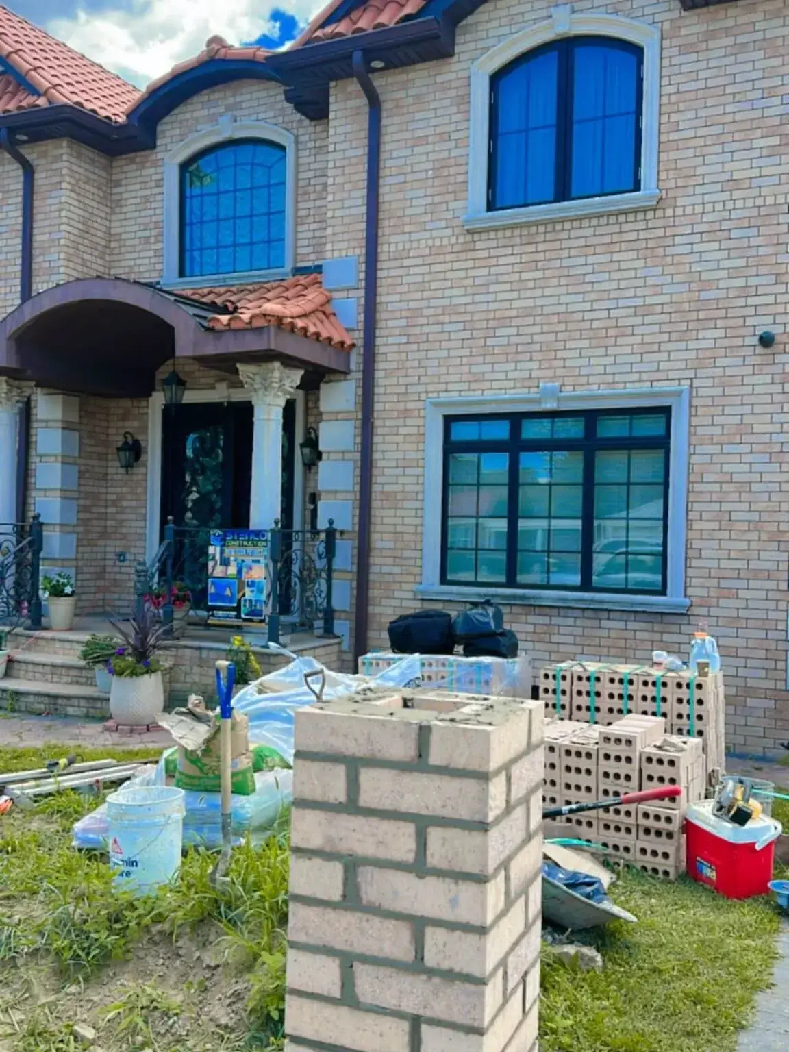 Custom Brick Exterior & Entryway Upgrade